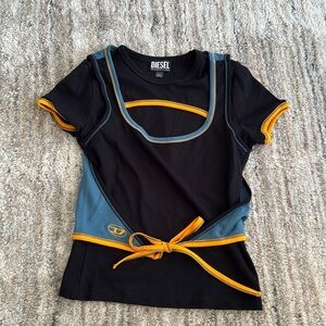 Diesel cut out t shirt